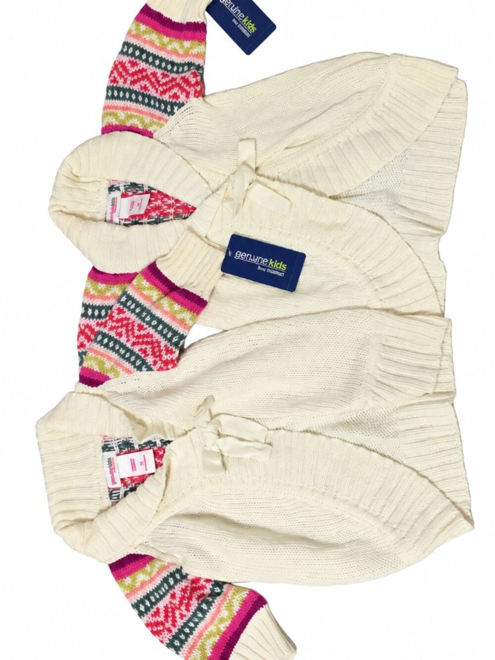 Genuine Kids OshKosh Girls Fair Isle Cardigan Sweater 3T 4T